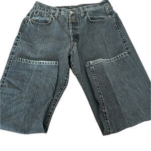 Replay men’s size 36 901 button front faded black jeans GUC